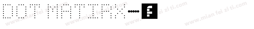 dot matirx字体转换